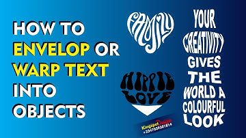 ENVELOP or WARP Text into OBJECTS  - CorelDraw Tutorial