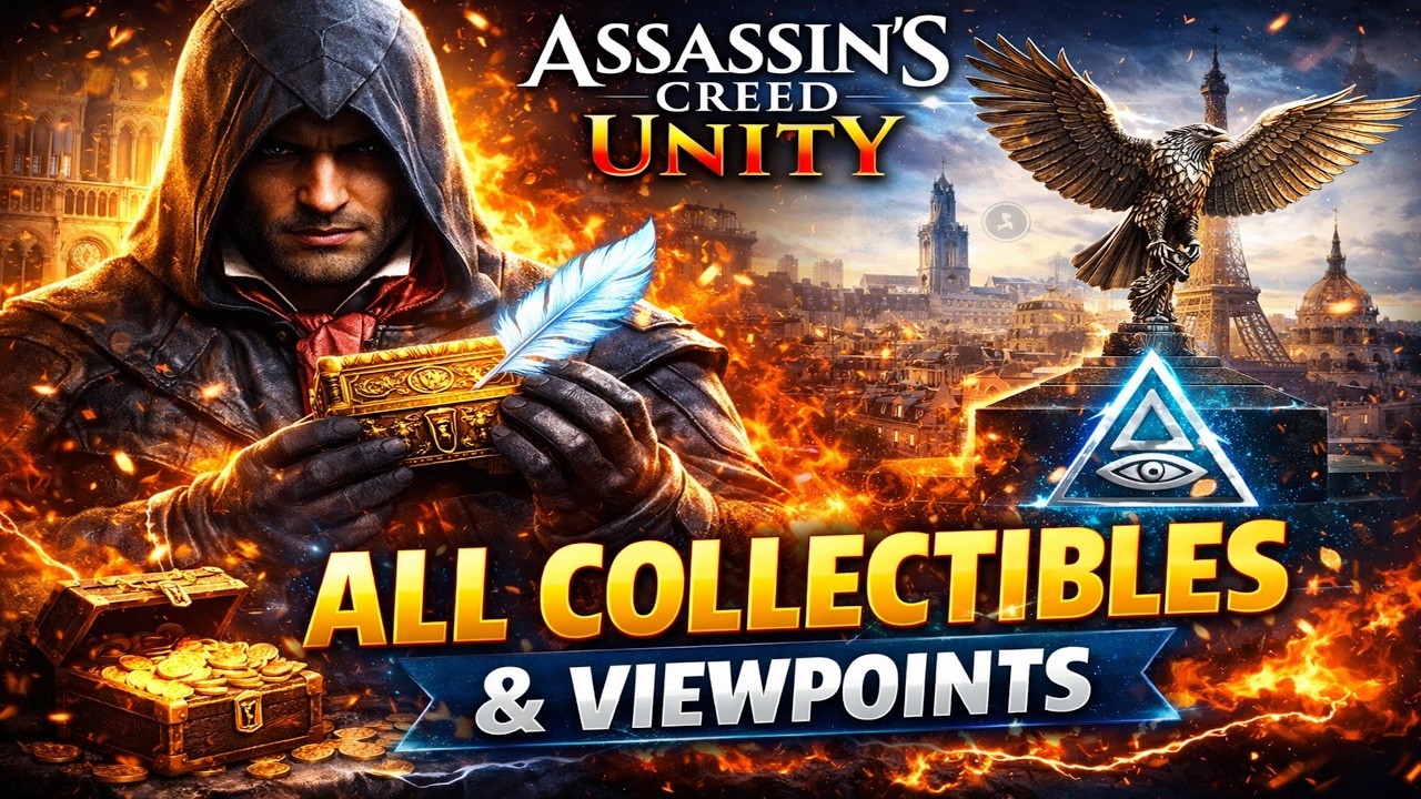 AC Unity All Collectibles & Viewpoints – 100% Guide for Platinum (PS5 ...