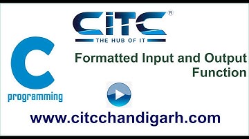Tutorial video on Formatted Input and Output Function in C language