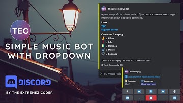 DISCORD SIMPLE MUSIC BOT WITH DROPDOWN | Without Coding | #discord #nodejs #youtube #14