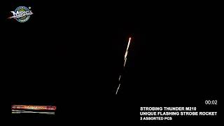 Strobing Thunder Rocket - Boom Town Fireworks