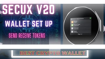 SecuX V20 Crypto Hardware Wallet SetUP #SecuX V20 Send Receive Tokens