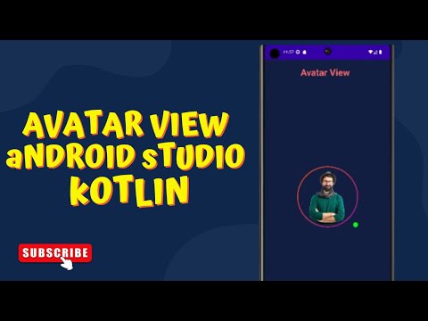 Create Avatar View In Android Studio Kotlin || Android App Development || Android Material Design