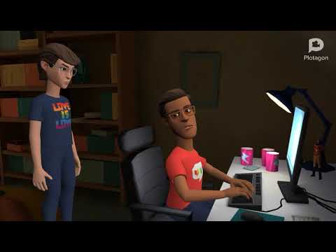 New cartoon Plotagon | Two friends conversation #shorts