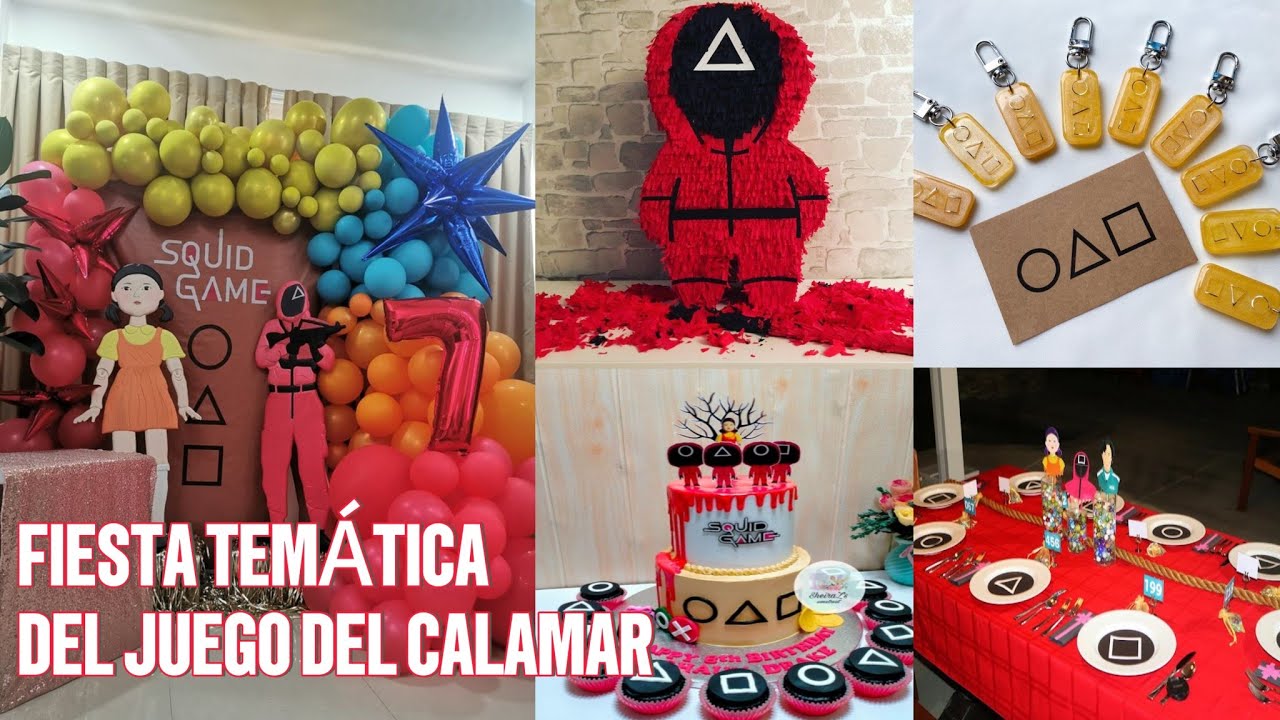 Cómo Organizar una ÉPICA Fiesta Temática de El JUEGO DEL CALAMAR 🦑 | Ideas, Decoración y Juegos 🎉✨