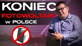 █▬█ █ ▀█▀ Koniec FOTOWOLTAIKI w Polsce? - znika PROSUMENT!!!