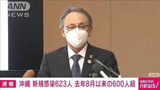沖縄で新たに623人感染　600人超えは去年8月28日以来(2022年1月5日)