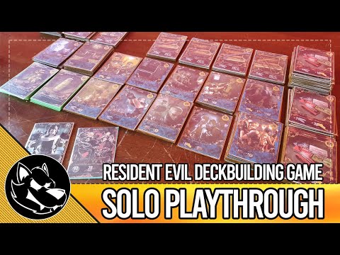 Resident Evil Deck Building Game | Solo Playthrough and Review | Jill