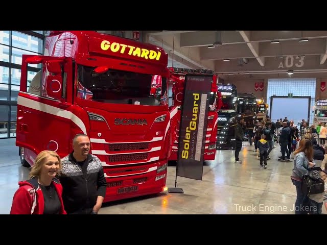 South Tyrol Trucker 2024 - BEST SCANIA V8 open pipe sound - Truck Show - European Truck Spotting class=