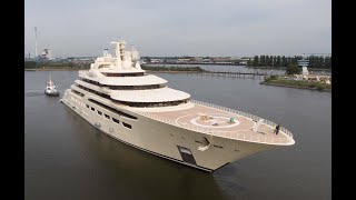 Yacht Dilbar Dock 10 Lürssen  Biggest Yacht in the World