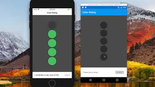 Xamarin.Forms Colorful Rating System