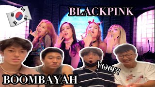 My Korean Friends React to BLACKPINK - '붐바야 (BOOMBAYAH)' M/V