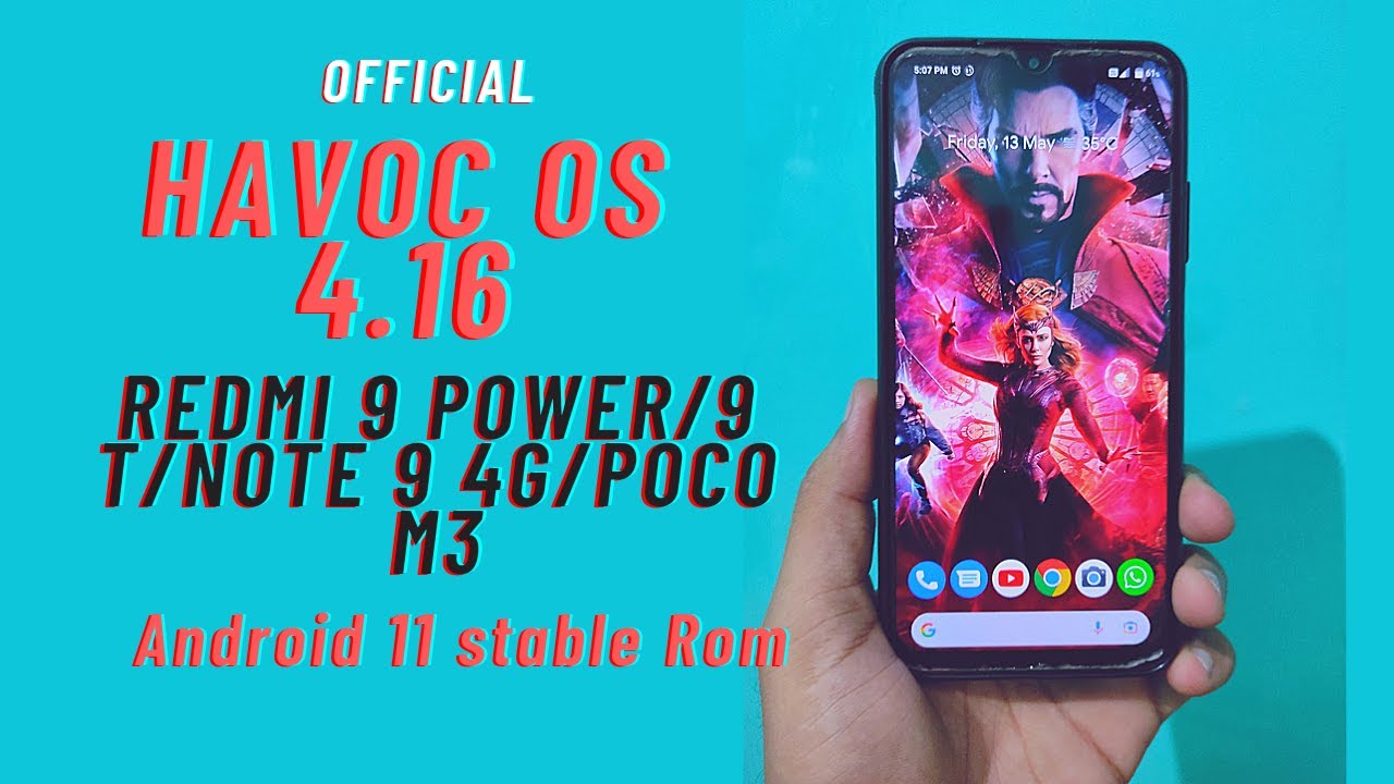 Havoc OS v4.16 Official For Redmi 9 Power / Redmi 9T / Note 9 4G / Poco M3
