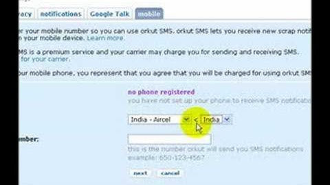 Orkut Introduces SMS scrapping