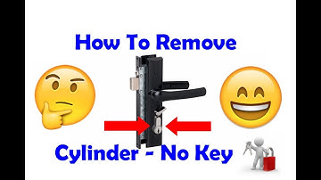 Remove Screen Door Cylinder - without a key