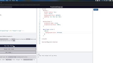 freeCodeCamp: Use CSS Animation to Change the Hover State of a Button