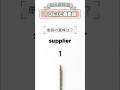 【Day8】TOEIC600点突破#23|昼の英単語『supplier』【Day~】TOEIC600点突破 - 毎日3単語ショート