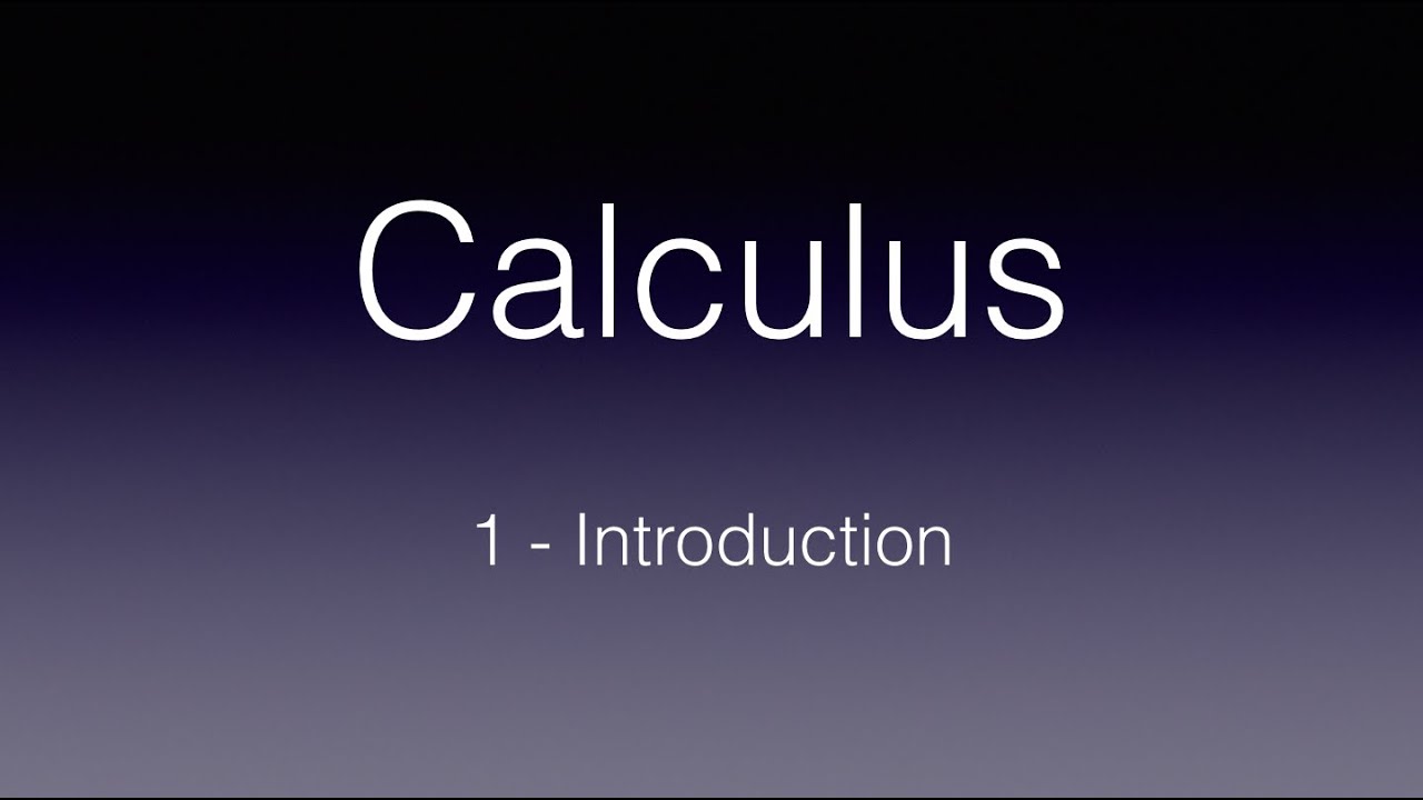 Leaving Cert Calculus 1 Introduction YouTube