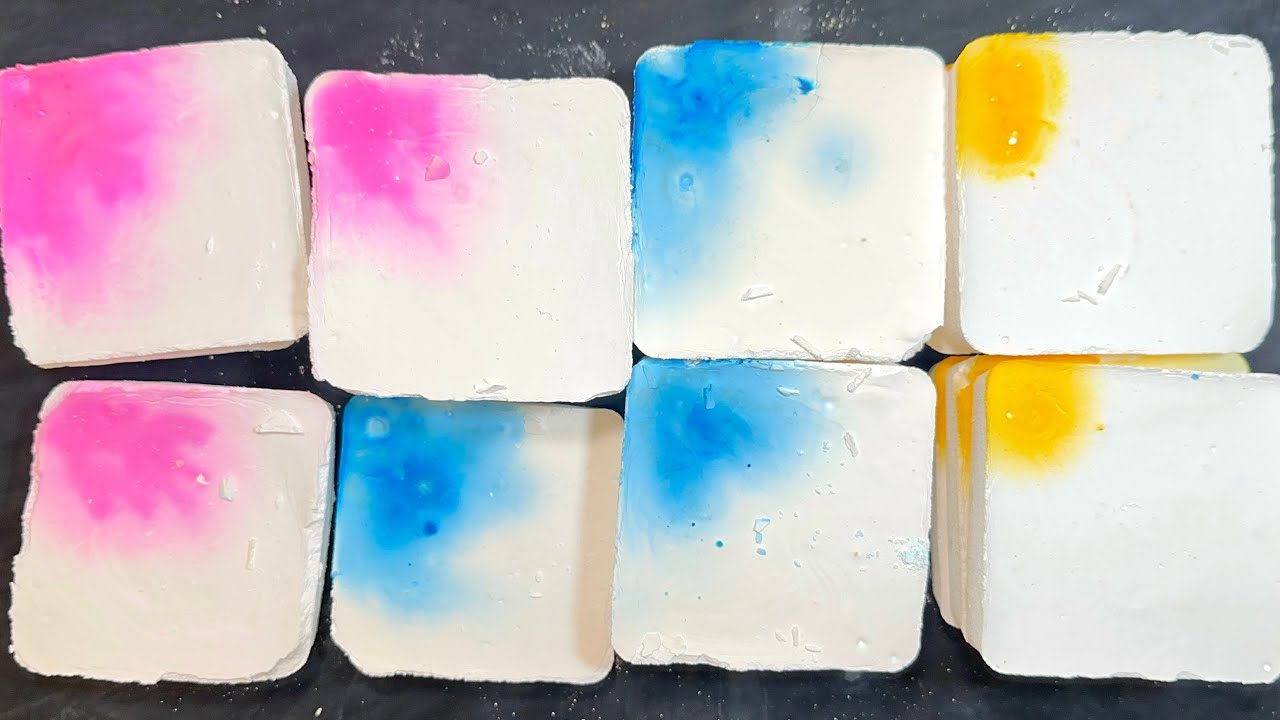 ASMR / Crunchy & Powdery / 3 types Homemade Chalk - YouTube