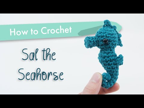 How to Crochet a Seahorse || Amigurumi Pattern Tutorial