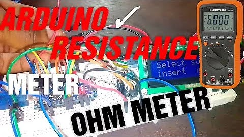 Arduino Resistance Meter (OHM-METER) and LCD screen