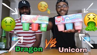 TRYING Snack Pack Dragon Treasure and Unicorn Magic Pudding... *VERY DISGUSTING*