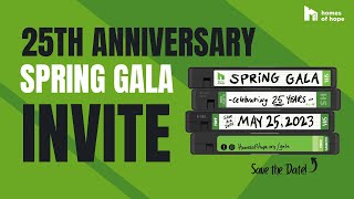 Save the Date: Homes of Hope 25th Anniversary Gala - 2023