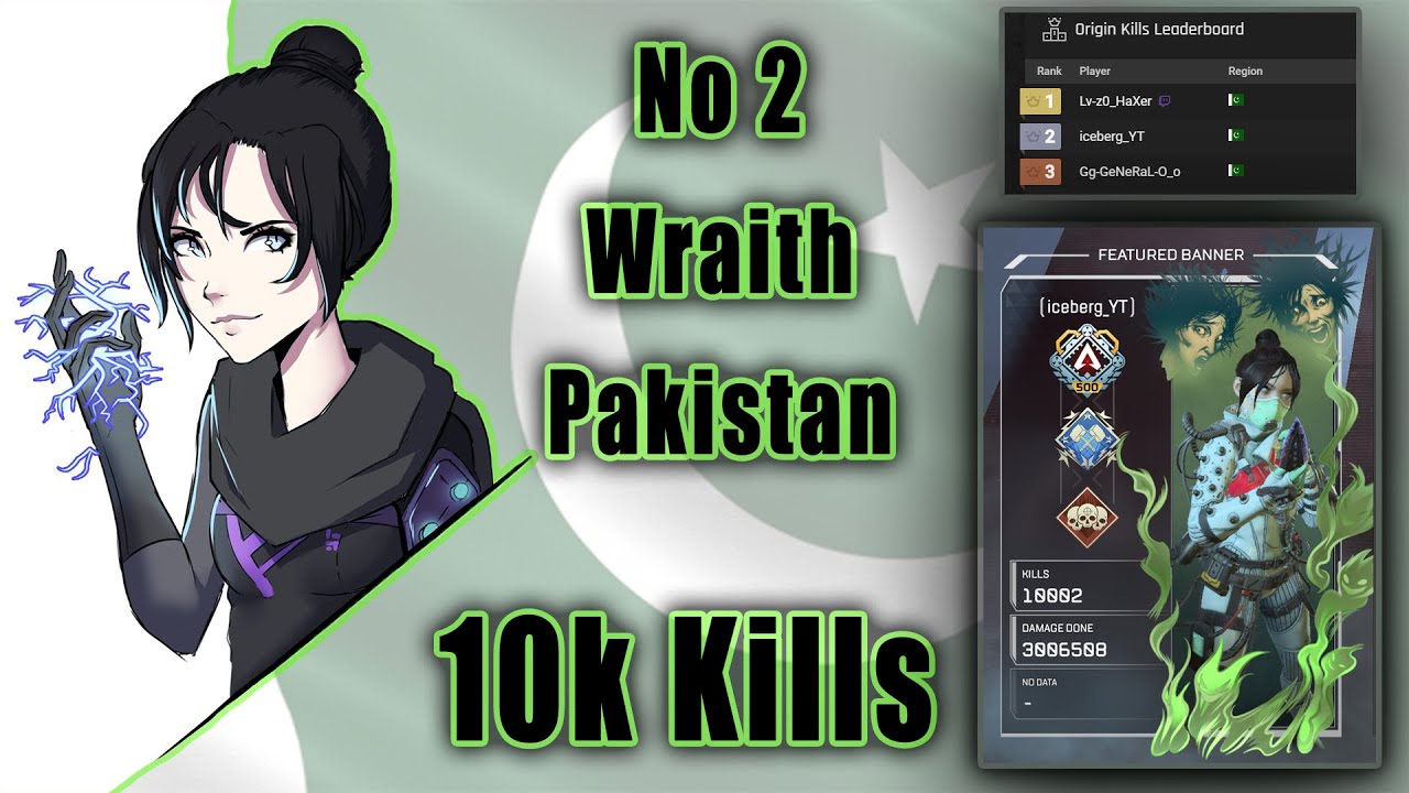 10000 kills Wraith Completed | Apex Legends | Ep 9 | Pakistan | 4K
