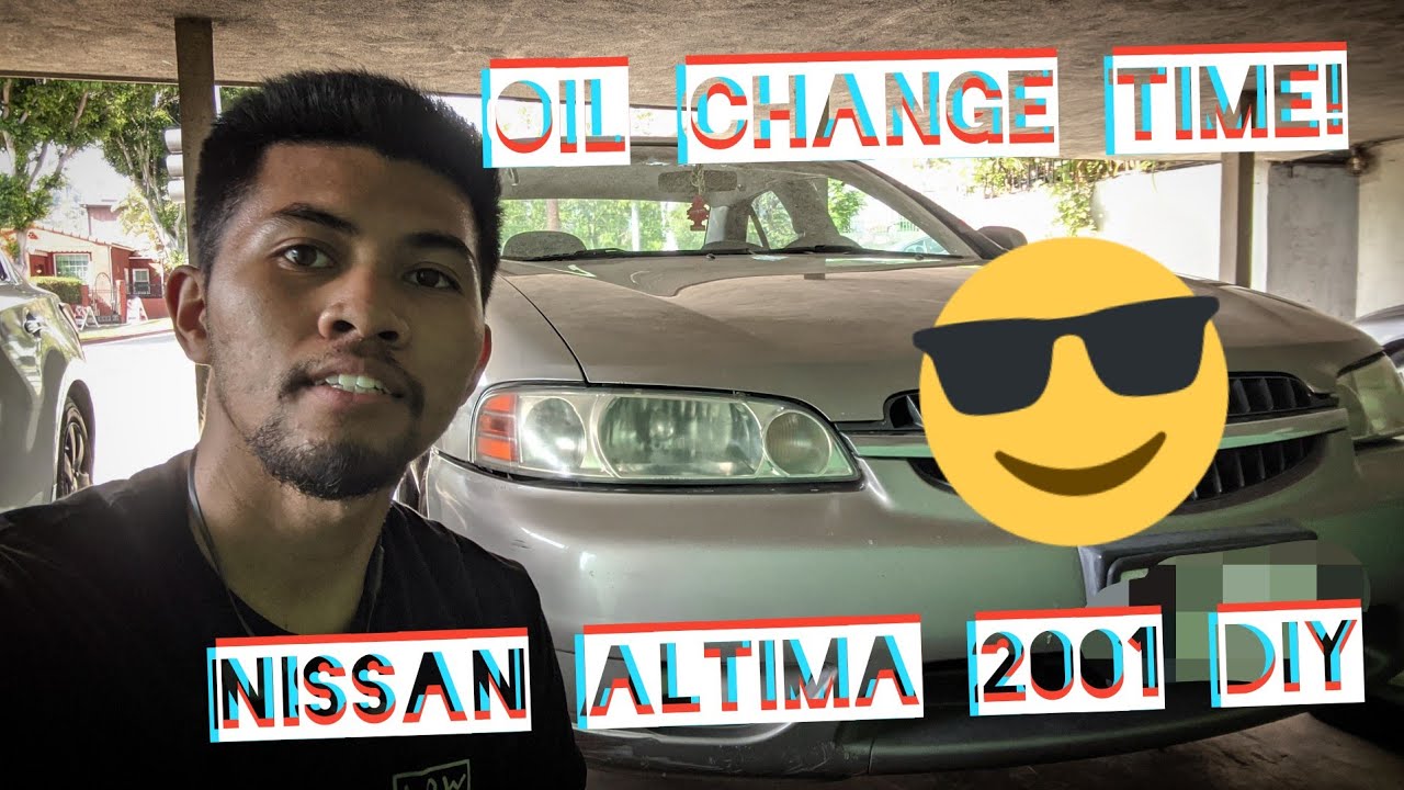 HOW TO DO AN OIL CHANGE, NISSAN ALTIMA 2001 *DIY* 👨‍🔧 - YouTube