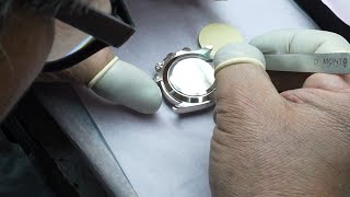 The process of a $60K luxury watch polishing by a South Korean master with 50 years of experience