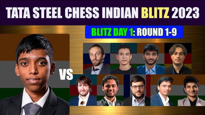 GM Alexander Grischuk won the 2023 Tata Steel Chess India Open Blitz with a  score of 12 points from 18 games. In the second and third place…
