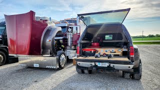 Kenworth Repairs In A Casino Parking Lot