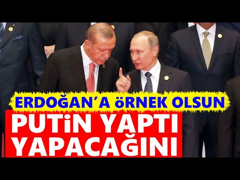 Erdoğan'a örnek olsun! Putin yaptı yapacağını