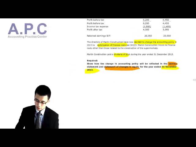 ACCA f7  chapter2 IAS 8 Accounting Policies, Changes in Accounting Estimates and Errors