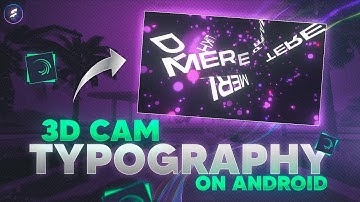 3D TYPOGRAPHY IN ANDROID  |  Node Video tutorial  ||  collab with @Siddha Edits @Siddha Gaming