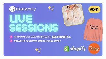 Customily Live Sessions 041 - Printful Product + Custom Product using TEMPLATES!