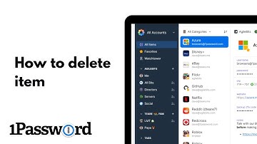 1Password: How To Delete Item Tutorial 2024
