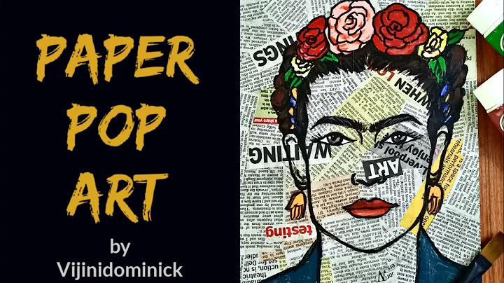 NEWS PAPER POP ART/ VIJINI DOMINICK /FRIDAKHALO