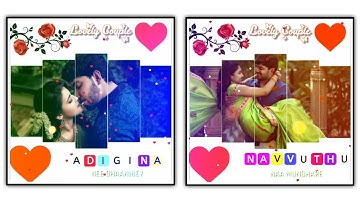 How to create couple love whatsapp status video editing in kinemaster ||  whatsapp status video