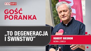 Biedroń o taśmach ziobrystów: całkowita degenaracja i świństwo | GOŚĆ PORANKA