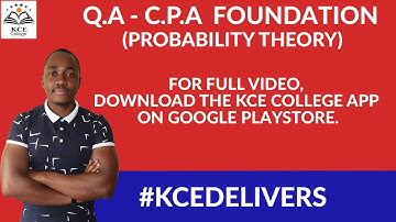 Q.A Probability Theory.