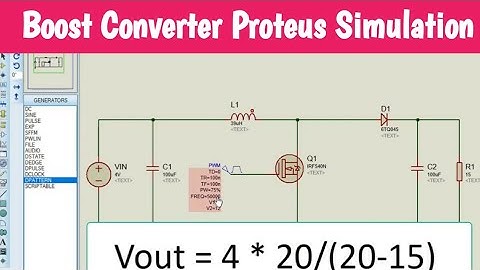 Boost Converter Proteus Simulation