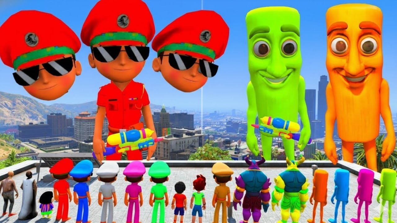 Little Singham Saved All His Friends In Gta 5 | Gta 5 Gameplay