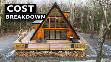 FULL CABIN COST BREAKDOWN! Modern A-Frame (DEN Outdoors A-Frame House)