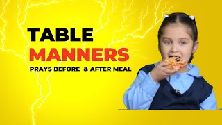School Kids Share Before & After Meal Prayers + Table Manners Journey!