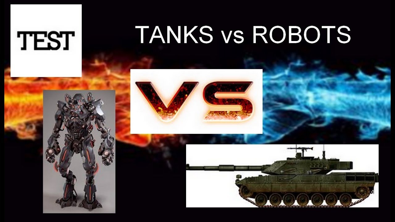 gaming logo JE TEST TANKS vs ROBOTS !!#2