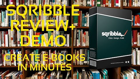 Sqribble Review and Demo - 📖 How to Create E-books in Minutes 🕛