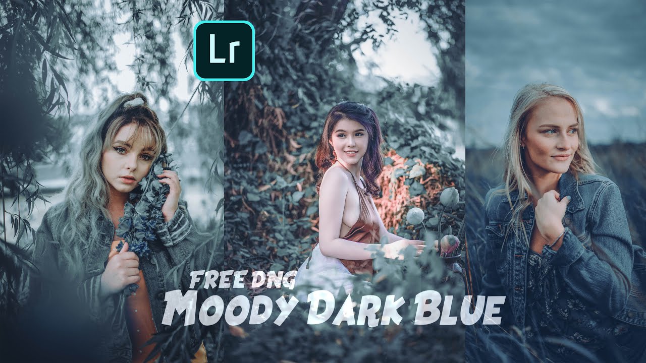 Moody Dark Blue Preset - Lightroom Mobile Preset | Dark Blue Preset  Moody Blue Preset  Misty Blue