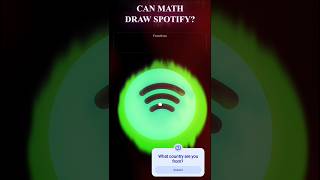 Drawing the Spotify Logo with Polar Math Functions 🧠 #shorts #satisfying #asmr #maths