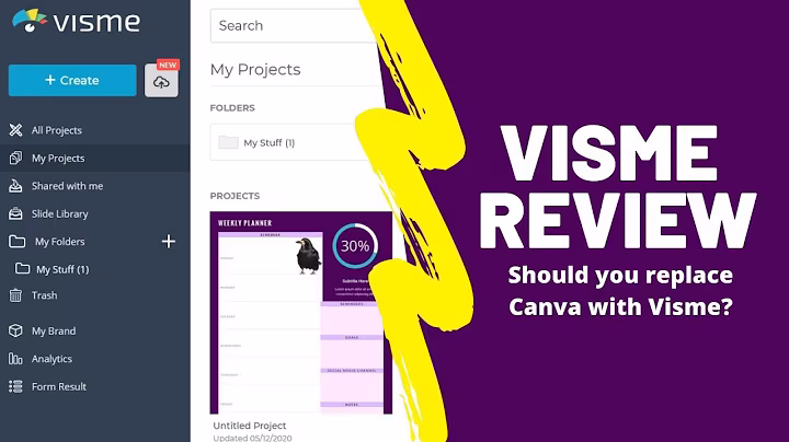Visme Graphic Design Tool Review and Walkthrough